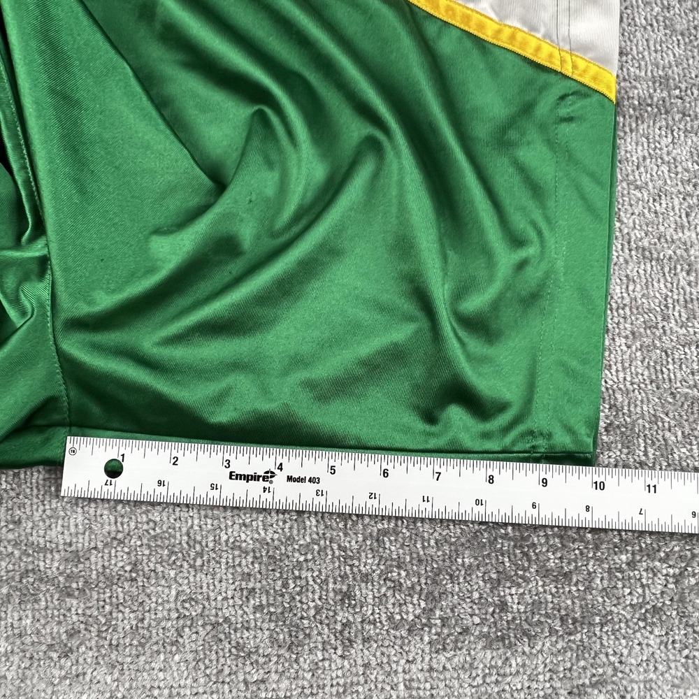 Nike Basketball Dazzle Shorts Mens 2XL Green 11 Inseam Vintage Silky Soft - Picture 16 of 16